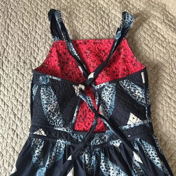 Ulla Johnson Jiya Blue Quilted Midi Dress - Picture 11 of 12